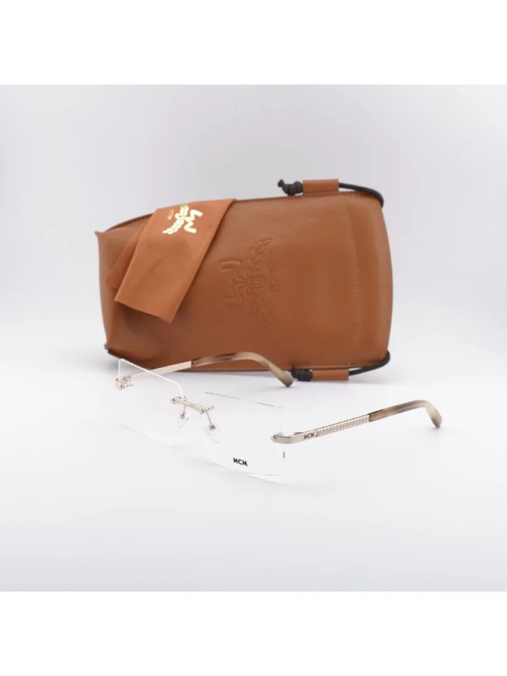 MCM MW5018-H 032 Eyeglasses Pale Gold 56mm Rectangle Frame